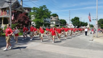 Bowling Green High School Marching Band on Court Street.