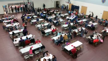 Guests fill community center gym for annual feast