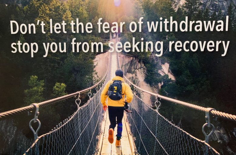 Don't let the fear of withdrawal stop you from seeking recovery
