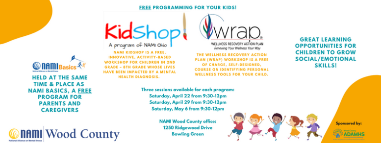NAMI Basics, Kidshop and WRAP for Kids promotion