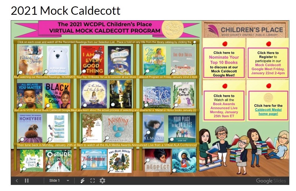 Library presenting Mock Caldecott Award Program BG Independent News