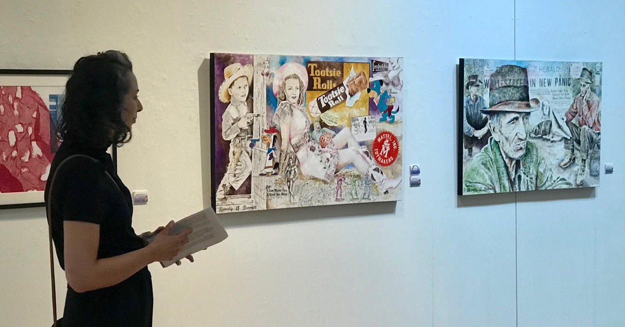Randy Bennett paintings with history, commentary, & shards of pop ...