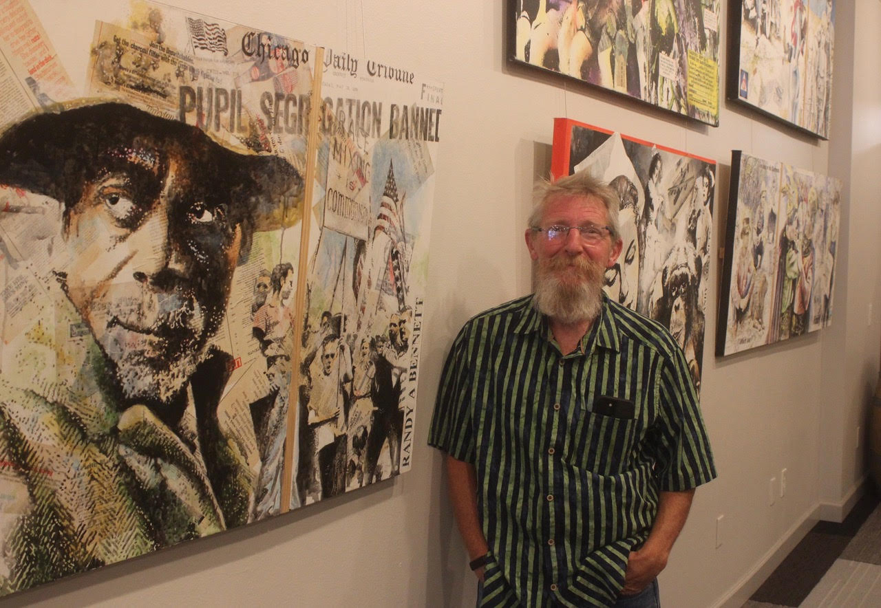 Randy Bennett paintings with history, commentary, & shards of pop ...