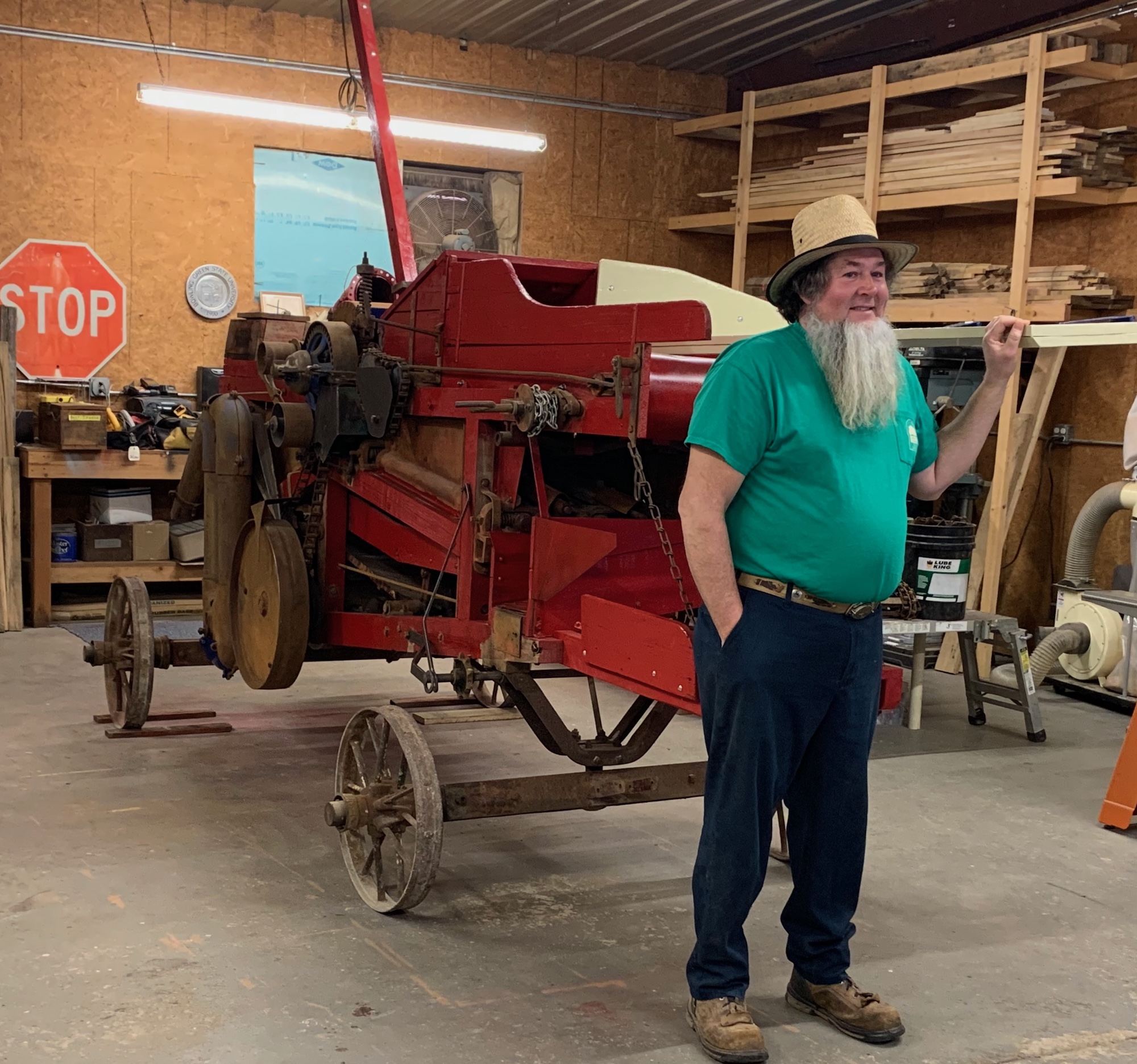 Vintage corn husker-shredder undergoes historic revival for Carter ...