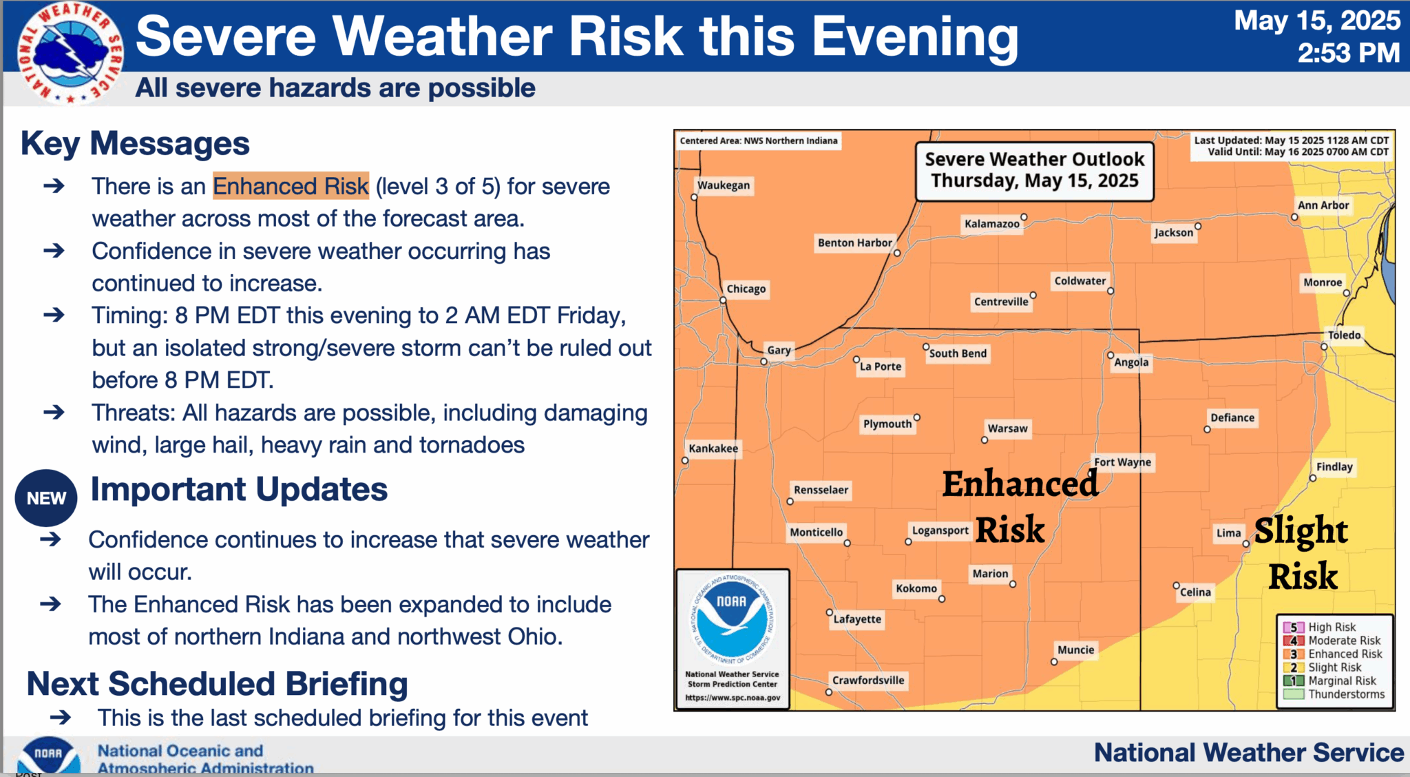 County now at enhanced risk for severe weather – BG Independent News