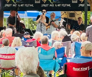 People listening to jazz music.