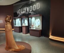 Dress and jewelry worn by movie starts from the 1940s.