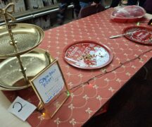 Empty plates after all the cookies were eaten.