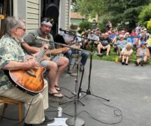 Joe and Nate Baker perform at BG Porchfest