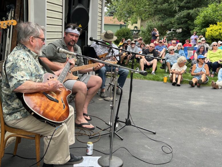 Joe and Nate Baker perform at BG Porchfest