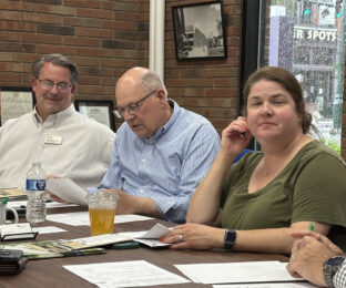 WCDPL meeting with director Michael Penrod, and board members Ken Frisch and Heidi Nees-Carver
