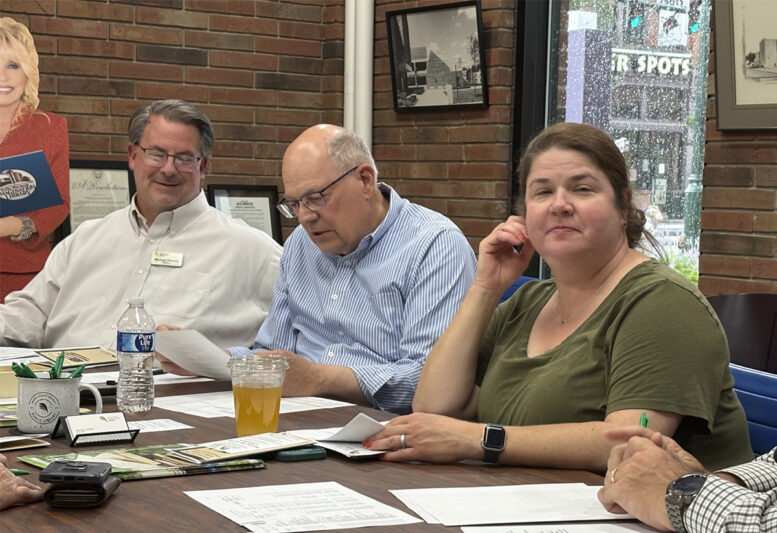 WCDPL meeting with director Michael Penrod, and board members Ken Frisch and Heidi Nees-Carver